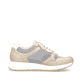 Metallische remonte Damen Sneaker Low D2G03-90 mit einer Schnürung. Schuh Innenseite.