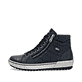 Blaue remonte Damen Schnürstiefel D0772-15 mit wasserabweisender TEX-Membran. Schuh Außenseite.