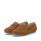 Braune remonte Damen Loafer D3K00-22 mit einer herausnehmbaren Einlegesohle. Schuhpaar seitlich schräg.