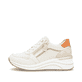 Weiße remonte Damen Sneaker Low D0T10-80 mit Reißverschluss sowie Extraweite H. Schuh Außenseite.