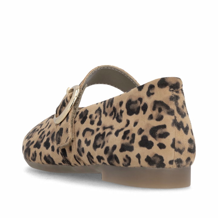 Ballerines remonte multicolores pour femme D0K14-90. Chaussure vue de l'arrière.