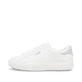 Weiße remonte Damen Sneaker Low D2J00-80 mit Schnürung sowie der Komfortweite G. Schuh Außenseite.