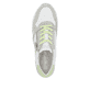 Weiße remonte Damen Sneaker Low D1323-84 mit Reißverschluss sowie Komfortweite G. Schuh von oben.