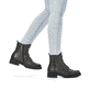 
Grüngraue remonte Damen Biker Boots D8671-52 mit Schnürung und Reißverschluss. Schuh am Fuß