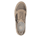 Beige-bronzene remonte Damen Sneaker D3E05-90 mit der ultraleichten lightsole+. Schuh von oben.