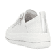 Weiße remonte Damen Sneaker Low D1C08-80 mit Reißverschluss sowie Komfortweite G. Schuh von hinten.