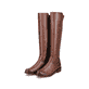 
Nussbraune remonte Damen Hochschaftstiefel D8371-25 mit einer flexiblen Profilsohle. Schuhpaar schräg.