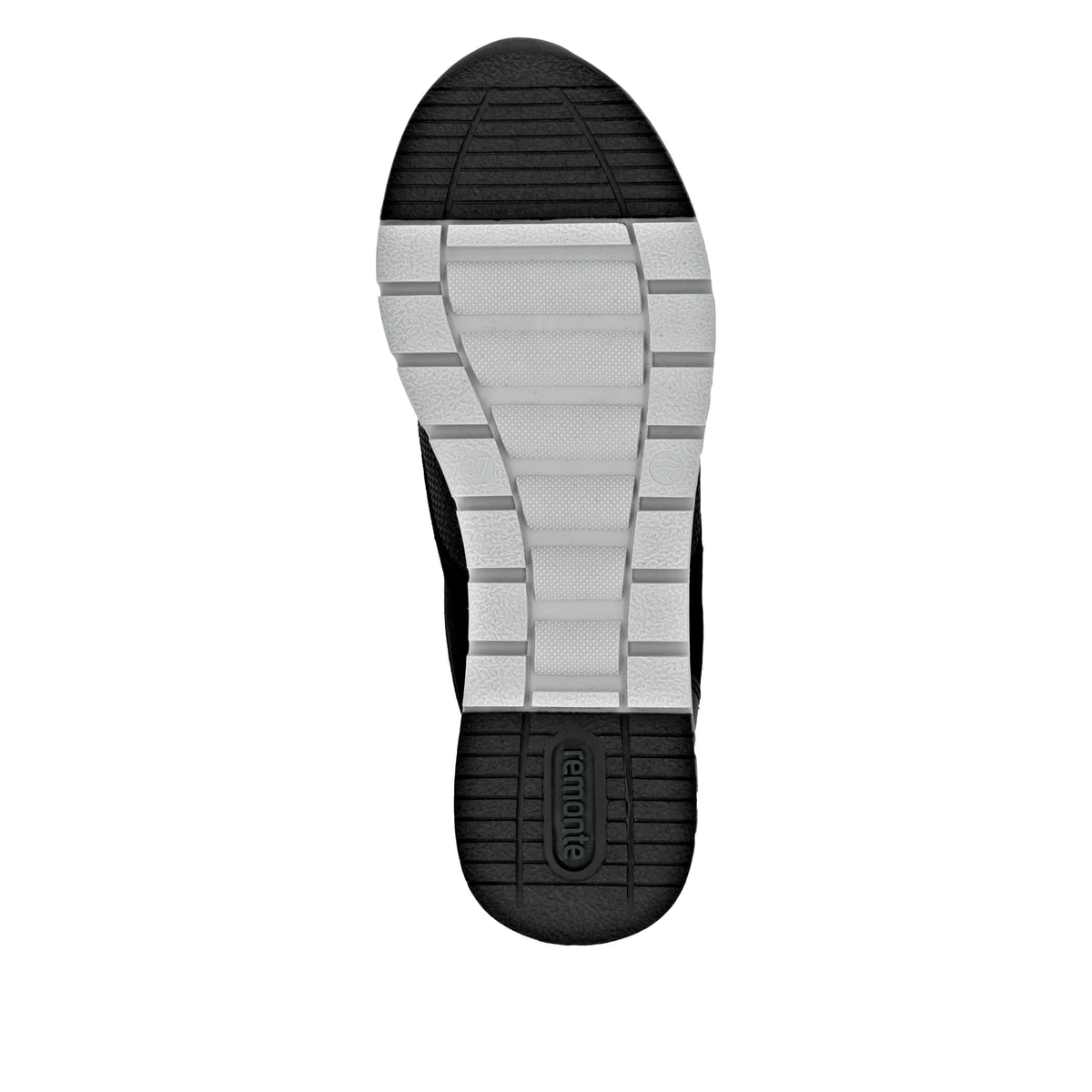 Blaue remonte Damen Sneaker R6714-14 mit Reißverschluss sowie der Komfortweite G. Schuh Laufsohle.