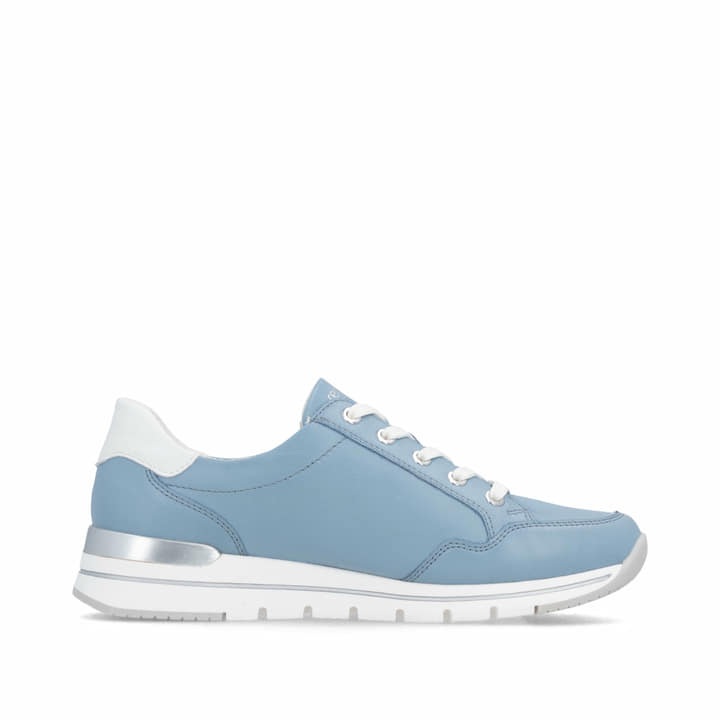 Blaue remonte Damen Sneaker Low R6716-12 mit Reißverschluss sowie Komfortweite G. Schuh Innenseite.