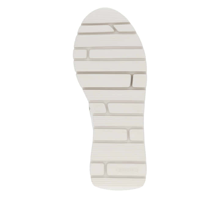 Weiße remonte Damen Kurzstiefel D2V71-80 mit wasserabweisender TEX-Membran. Schuh Laufsohle.