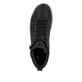 
Nachtschwarze remonte Damen Schnürschuhe D0777-01 mit einer dämpfenden Profilsohle. Schuh von oben
