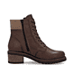 Bottines remonte marron pour femme D1A70-24 avec membrane remonteTEX. Chaussure vue de l'arrière.