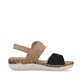 Beige remonte Riemchensandalen R6853-60 mit einem Klettverschluss. Schuh Innenseite.