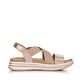 Rosane remonte Damen Riemchensandalen R2954-31 mit einer dämpfenden und leichten Sohle. Schuh Innenseite