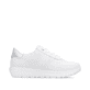 Weiße remonte Damen Schnürschuhe D2V03-80 mit Reißverschluss sowie Extraweite H. Schuh Innenseite.