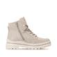 Beige remonte Damen Schnürstiefel D0C84-60 mit wasserabweisender TEX-Membran. Schuh Innenseite.