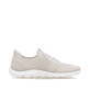 Mocassins remonte beiges pour femme D3G02-60 avec bande élastique. Côté intérieur de la chaussure.