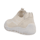 Beige remonte Damen Slipper R3518-60 mit einem Gummizug sowie der Komfortweite G. Schuh von hinten.