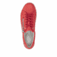 Chaussures à lacets remonte rouges pour femme D0700-33. Chaussure vue de dessus.