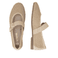 Ballerines remonte marron pour femme D0K17-20. Chaussure vue de dessus, couchée.