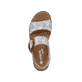 
Cremeweiße remonte Damen Riemchensandalen R6853-92 mit einer leichten Profilsohle. Schuh von oben