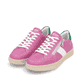 Rosane remonte Damen Sneaker Low D2C02-31 mit einem Reißverschluss. Schuhpaar seitlich schräg.