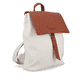 remonte Damen Rucksack Q0525-00 in Glanzschwarz aus Kunstleder mit Reißverschluss. Rucksack getragen.