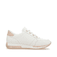 Weiße remonte Damen Sneaker Low D0H11-81 mit einem Reißverschluss. Schuh Innenseite.