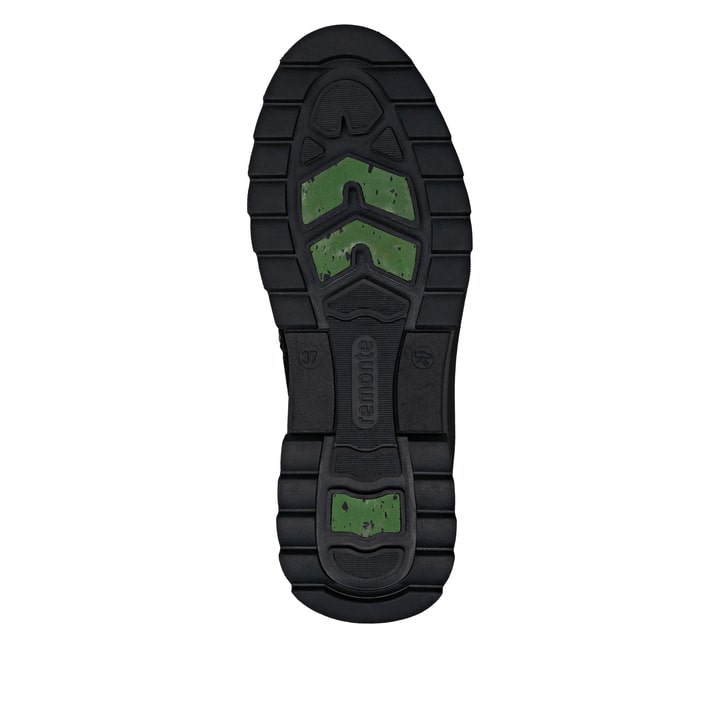 Schwarze remonte Damen Schnürstiefel D2B75-02 mit griffiger Glass-Fibre Sohle. Schuh Laufsohle.