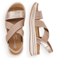 
Rosane remonte Damen Riemchensandalen R2954-31 mit einer dämpfenden und leichten Sohle. Schuhpaar von oben.