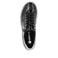 Schwarze remonte Damen Schnürschuhe D1E03-01 mit einem Reißverschluss. Schuh von oben.