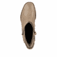 
Sandbeige remonte Damen Stiefeletten D0V71-20 mit einer Profilsohle mit Blockabsatz. Schuh seitlich schräg