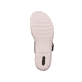 Beige remonte Damen Pantoletten R6858-60 mit einem Klettverschluss. Schuh Laufsohle.