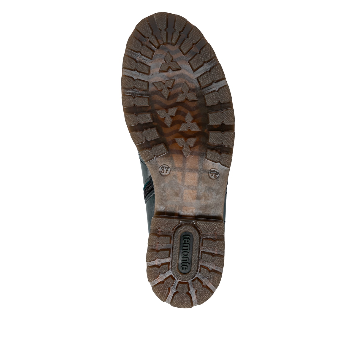 Grüne remonte Damen Schnürstiefel D3C70-54 mit wasserabweisender TEX-Membran. Schuh Laufsohle.