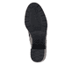 Graue remonte Damen Schnürstiefel D2A80-42 mit einem Reißverschluss. Schuh Laufsohle.