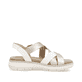 Metallische remonte Riemchensandalen D2K53-91 mit einem Klettverschluss. Schuh Innenseite.