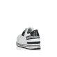 Weiße remonte Damen Sneaker Low D1312-80 mit Reißverschluss sowie Komfortweite G. Schuh von hinten.