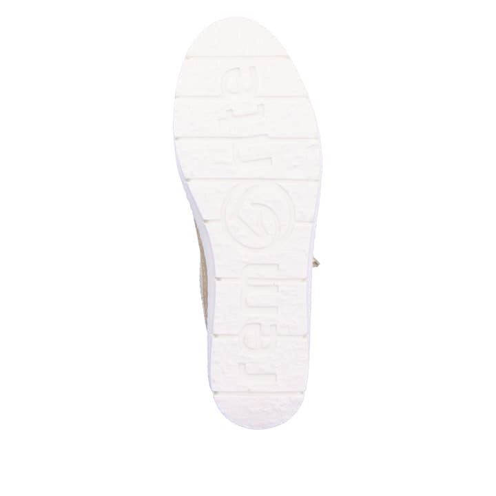 Metallische remonte Damen Sneaker Low D5826-60 mit einem Reißverschluss. Schuh Laufsohle.