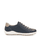 Blaue remonte Damen Schnürschuhe R1432-14 mit einem Reißverschluss. Schuh Innenseite.