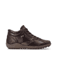 Braun-bronzene remonte Damen Schnürstiefel R1454-26. Schuh Außenseite gespiegelt.