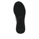 
Glanzschwarze remonte Damen Sneaker D0T03-01 mit einer leichten Sohle mit Keilabsatz. Schuh seitlich schräg