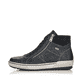 Schwarze remonte Damen Schnürstiefel D0772-01 mit wasserabweisender TEX-Membran. Schuh Außenseite.