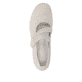 Ballerines remonte beiges pour femme R3519-60 avec fermeture velcro. Chaussure vue de dessus.