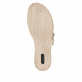Weiße remonte Damen Pantoletten D6463-80 mit trendiger Schnalle. Schuh Laufsohle.