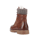 Nussbraune remonte Damen Schnürstiefel D9378-22 mit Flip-Grip Sohle. Schuh von hinten.