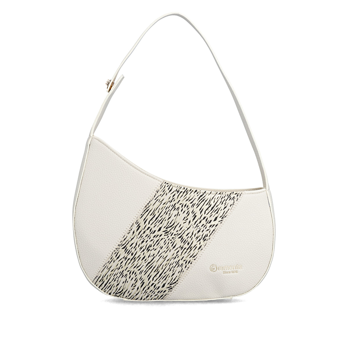 Sac à main remonte Q0672-61 beige avec bretelles ajustables. Devant.