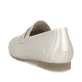 Goldene remonte Damen Loafer D0K02-90 mit einem Gummizug. Schuh von hinten.