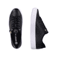 
Nachtschwarze remonte Damen Sneaker D0916-00 mit einer besonders leichten Sohle. Schuhpaar von oben.