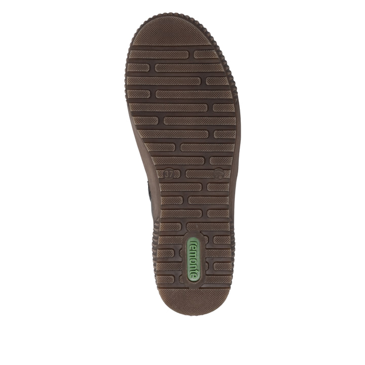 Bottines remonte noires pour femmes D0783-00 avec membrane remonteTEX. Semelle extérieure de la chaussure.
