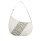 Sac à main remonte Q0672-61 beige avec bretelles ajustables. Devant.